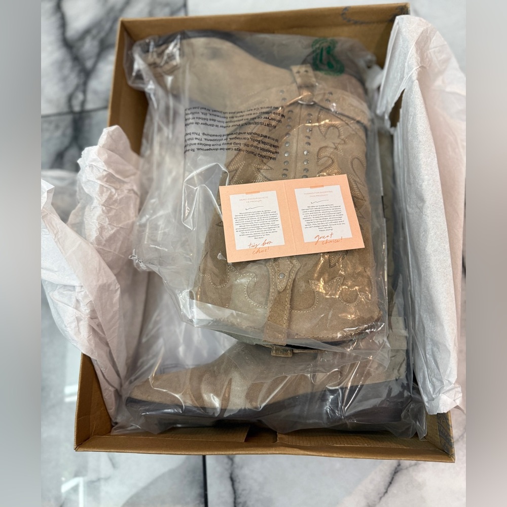 Free People Rodeo Riding Boots-Size 8-New In Box - Picture 6 of 17